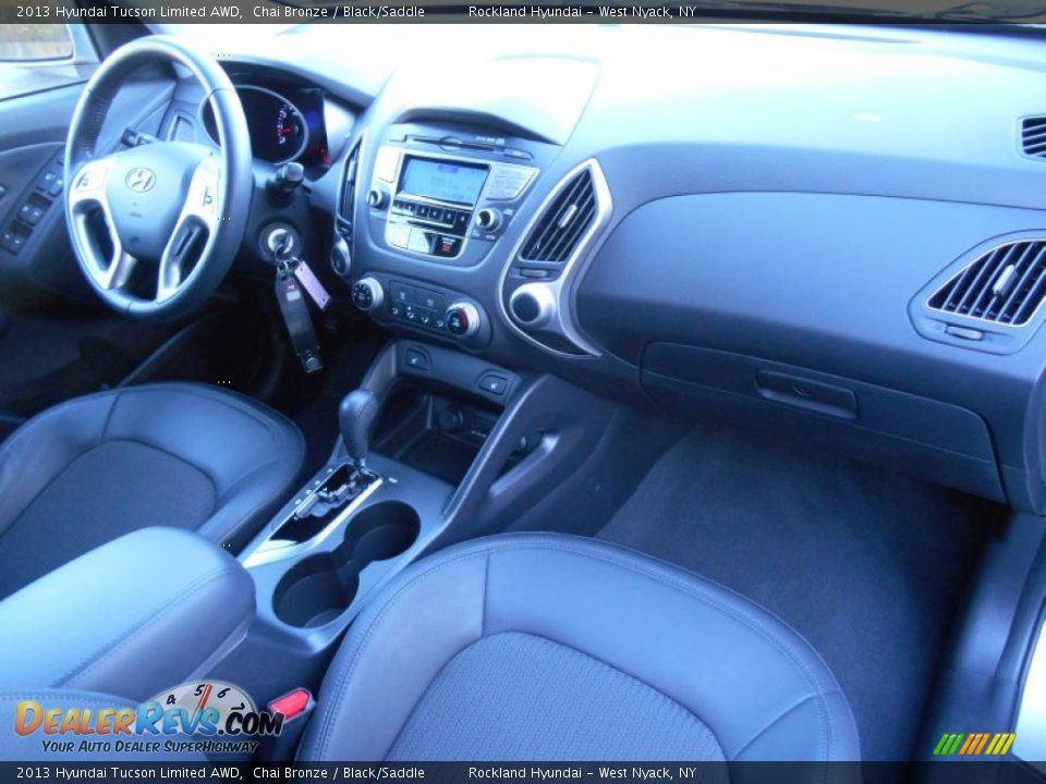 2013 Hyundai Tucson Limited AWD Chai Bronze / Black/Saddle Photo #22