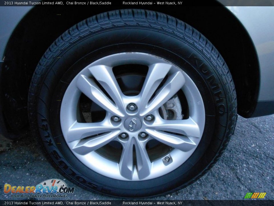 2013 Hyundai Tucson Limited AWD Chai Bronze / Black/Saddle Photo #24
