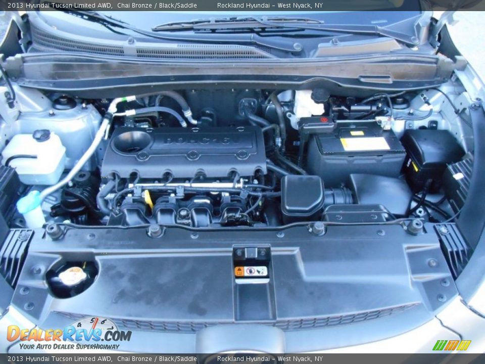 2013 Hyundai Tucson Limited AWD Chai Bronze / Black/Saddle Photo #26