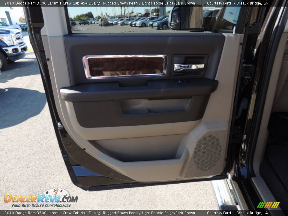 2010 Dodge Ram 3500 Laramie Crew Cab 4x4 Dually Rugged Brown Pearl / Light Pebble Beige/Bark Brown Photo #12