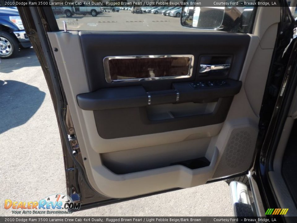 2010 Dodge Ram 3500 Laramie Crew Cab 4x4 Dually Rugged Brown Pearl / Light Pebble Beige/Bark Brown Photo #14