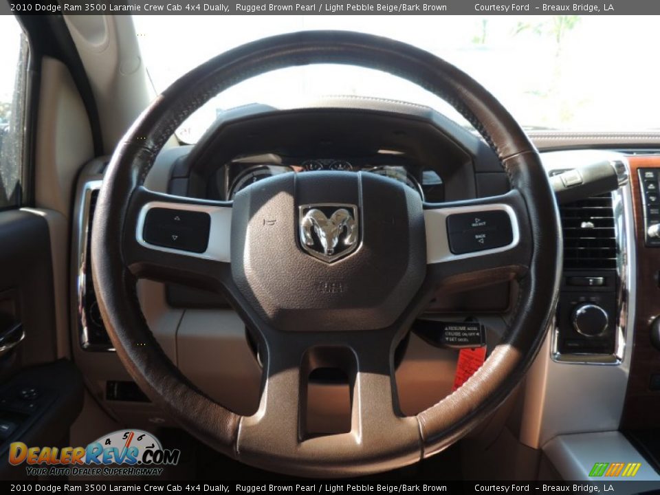 2010 Dodge Ram 3500 Laramie Crew Cab 4x4 Dually Rugged Brown Pearl / Light Pebble Beige/Bark Brown Photo #15