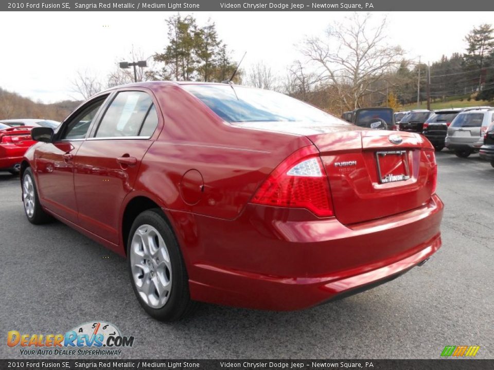2010 Ford Fusion SE Sangria Red Metallic / Medium Light Stone Photo #5
