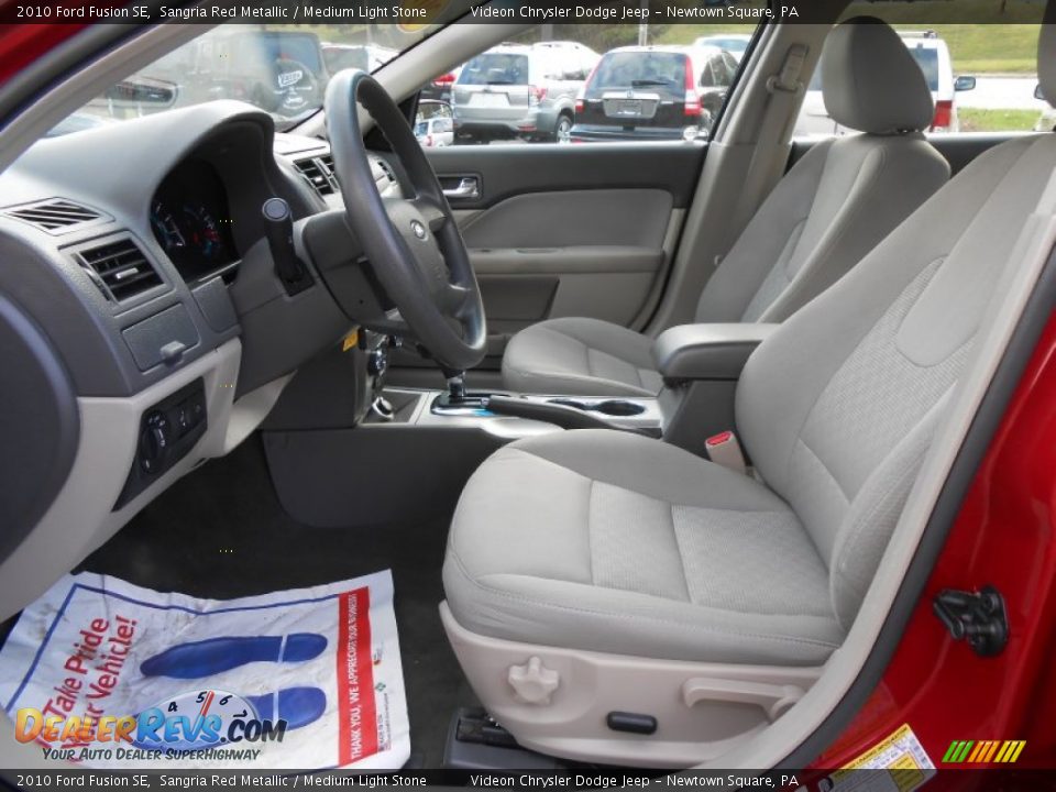 2010 Ford Fusion SE Sangria Red Metallic / Medium Light Stone Photo #10