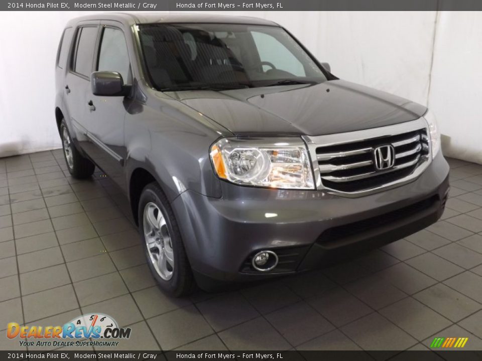 2014 Honda Pilot EX Modern Steel Metallic / Gray Photo #1