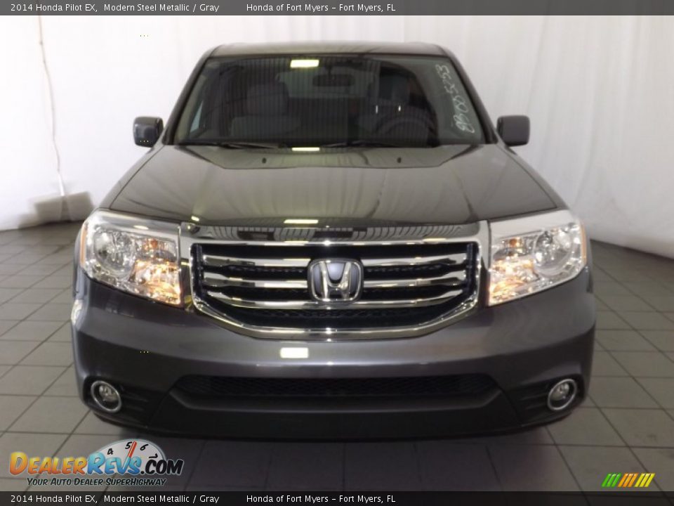 2014 Honda Pilot EX Modern Steel Metallic / Gray Photo #2