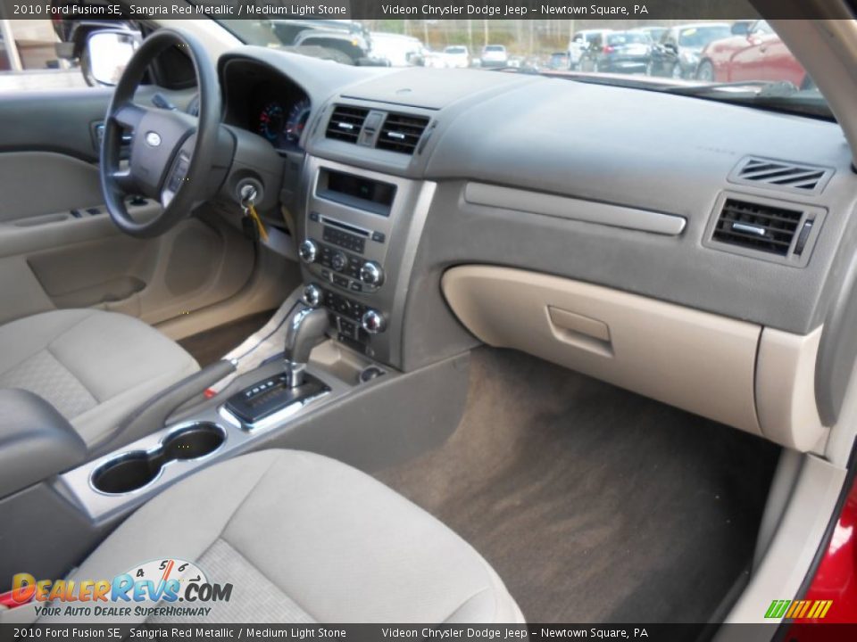 2010 Ford Fusion SE Sangria Red Metallic / Medium Light Stone Photo #12