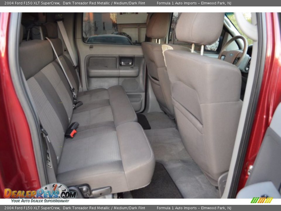 2004 Ford F150 XLT SuperCrew Dark Toreador Red Metallic / Medium/Dark Flint Photo #11