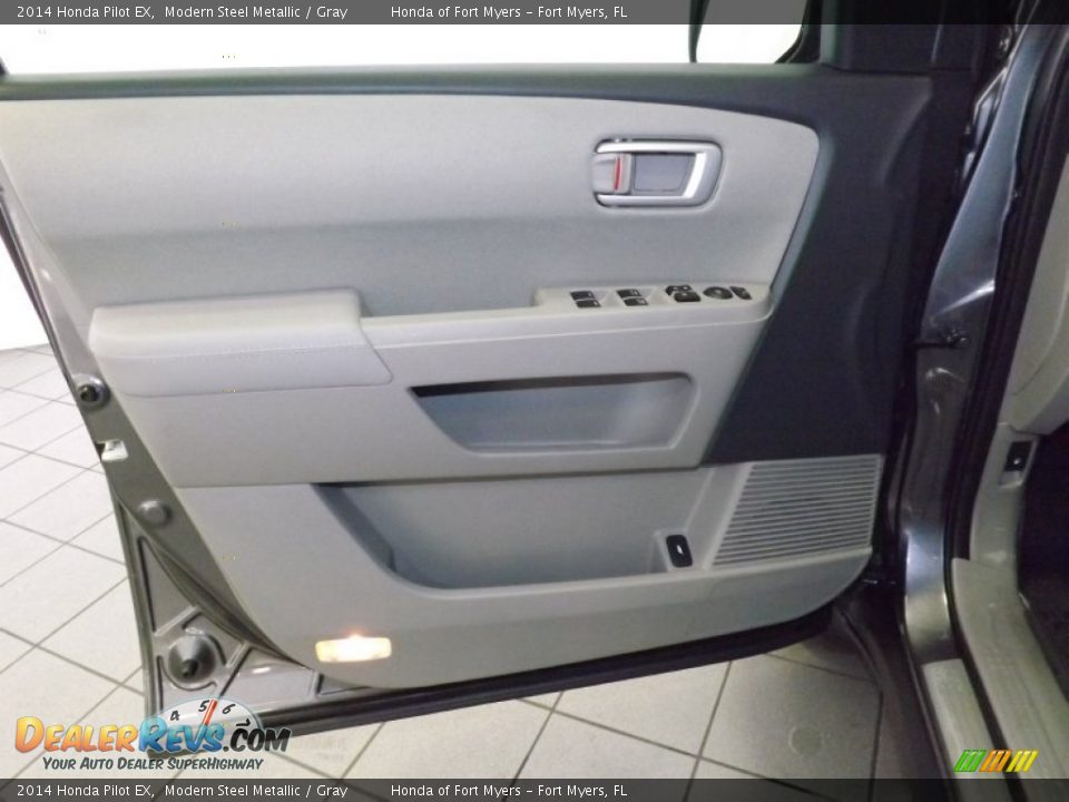 2014 Honda Pilot EX Modern Steel Metallic / Gray Photo #9