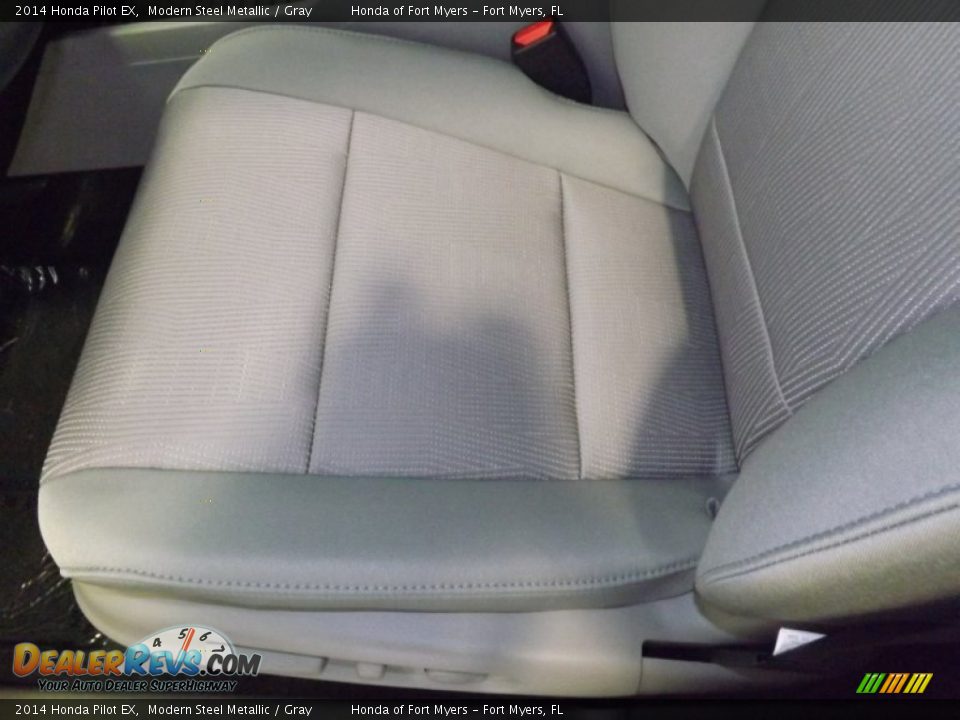 2014 Honda Pilot EX Modern Steel Metallic / Gray Photo #11