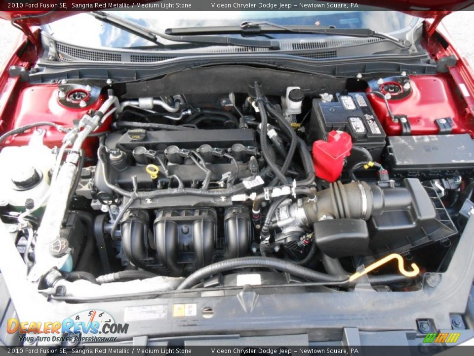 2010 Ford Fusion SE Sangria Red Metallic / Medium Light Stone Photo #20