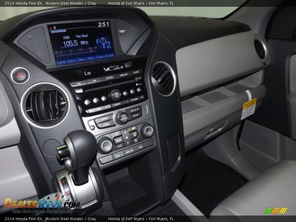 2014 Honda Pilot EX Modern Steel Metallic / Gray Photo #12