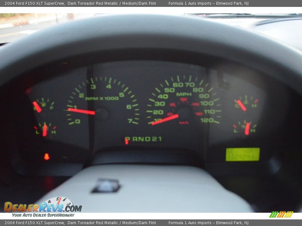 2004 Ford F150 XLT SuperCrew Dark Toreador Red Metallic / Medium/Dark Flint Photo #15