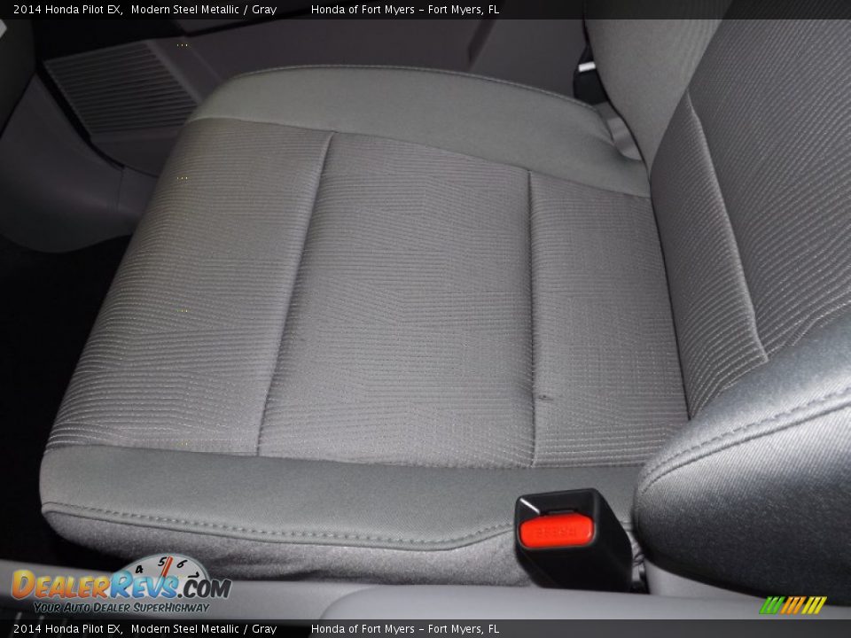 2014 Honda Pilot EX Modern Steel Metallic / Gray Photo #13