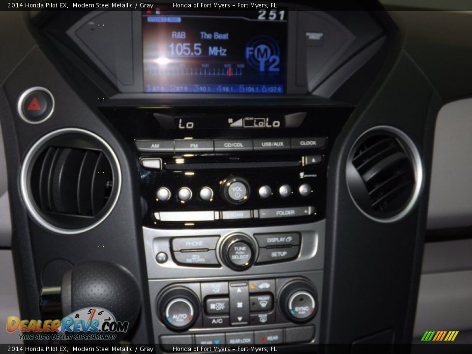2014 Honda Pilot EX Modern Steel Metallic / Gray Photo #14
