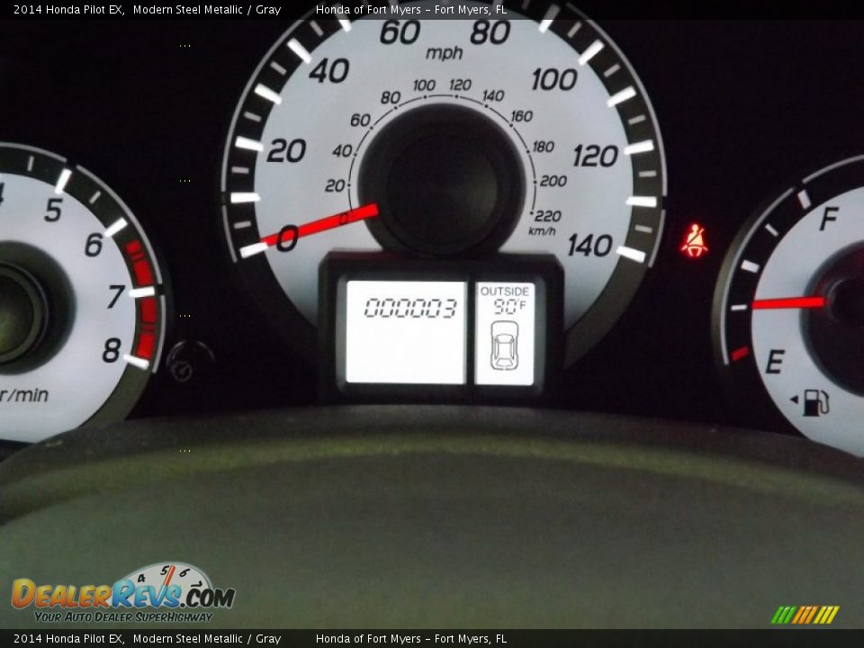 2014 Honda Pilot EX Modern Steel Metallic / Gray Photo #19