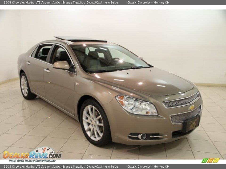 2008 Chevrolet Malibu LTZ Sedan Amber Bronze Metallic / Cocoa/Cashmere Beige Photo #1