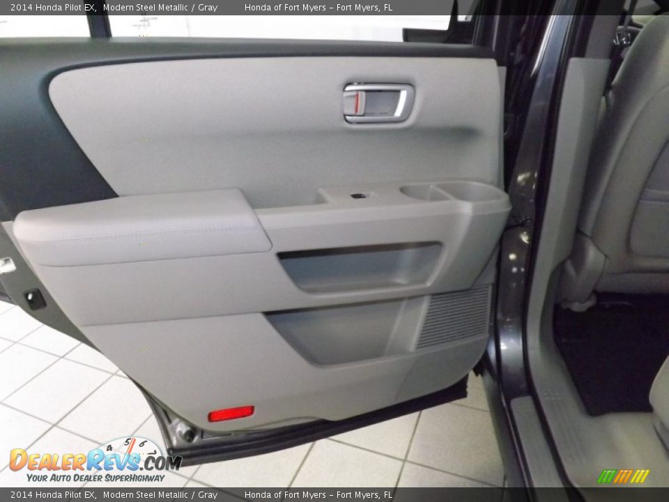 2014 Honda Pilot EX Modern Steel Metallic / Gray Photo #22