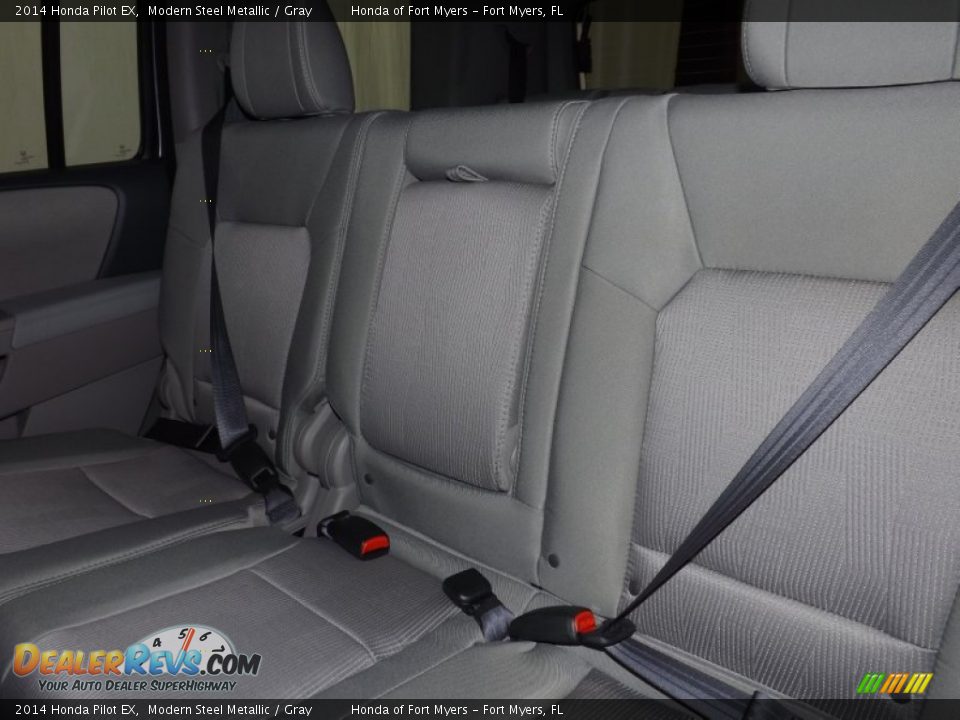 2014 Honda Pilot EX Modern Steel Metallic / Gray Photo #24