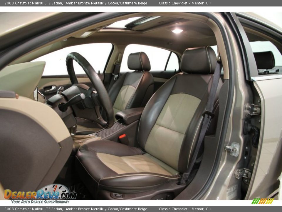 2008 Chevrolet Malibu LTZ Sedan Amber Bronze Metallic / Cocoa/Cashmere Beige Photo #6