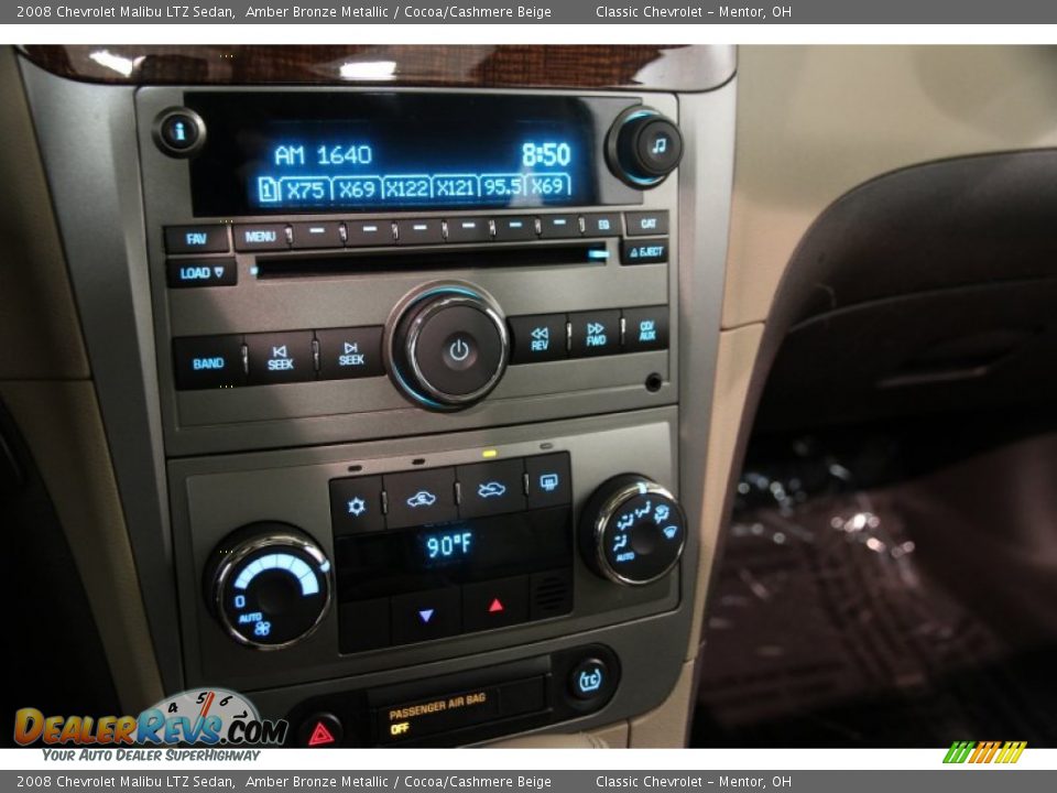 2008 Chevrolet Malibu LTZ Sedan Amber Bronze Metallic / Cocoa/Cashmere Beige Photo #10