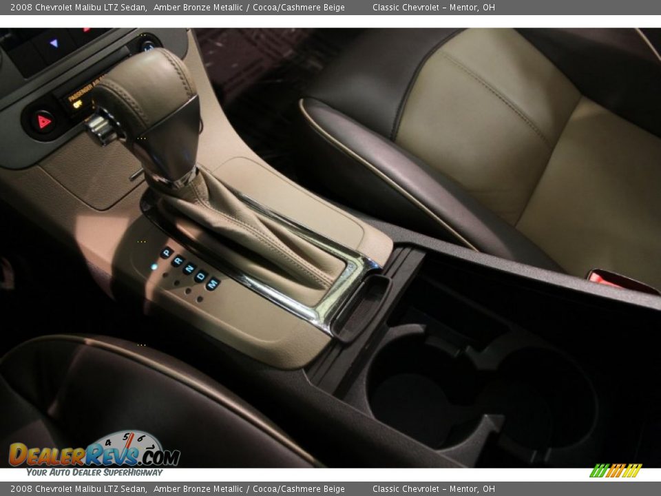 2008 Chevrolet Malibu LTZ Sedan Amber Bronze Metallic / Cocoa/Cashmere Beige Photo #12