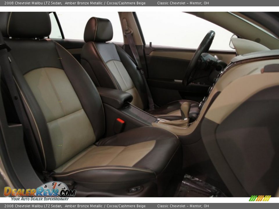 2008 Chevrolet Malibu LTZ Sedan Amber Bronze Metallic / Cocoa/Cashmere Beige Photo #13