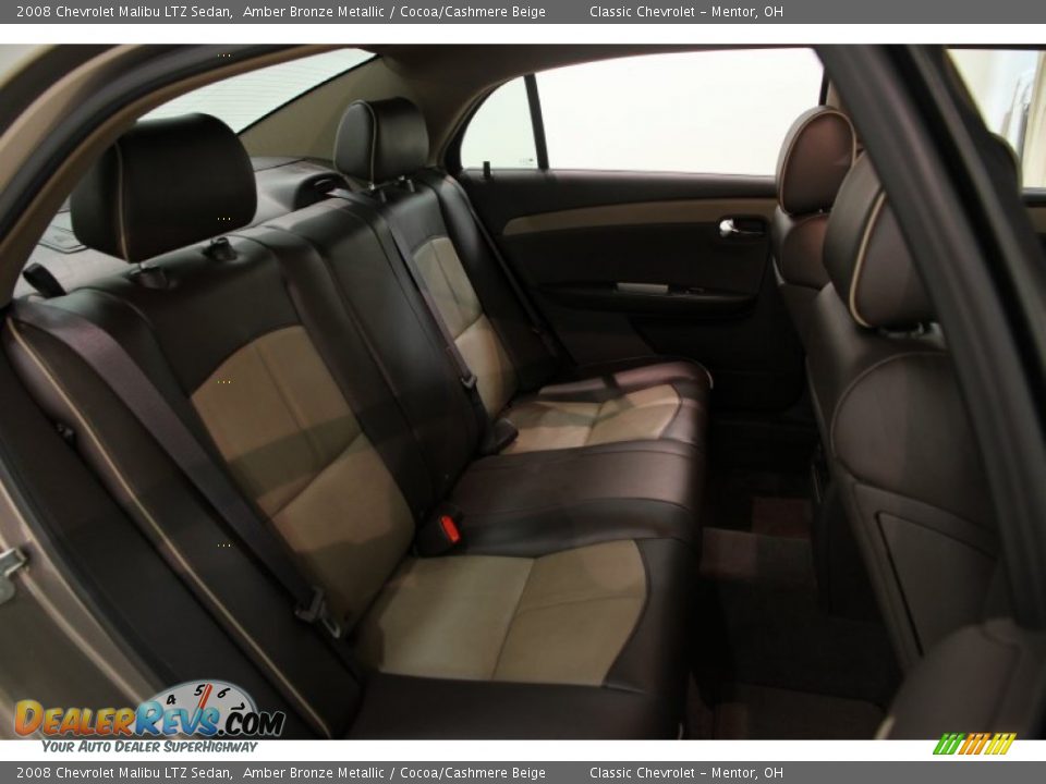 2008 Chevrolet Malibu LTZ Sedan Amber Bronze Metallic / Cocoa/Cashmere Beige Photo #14