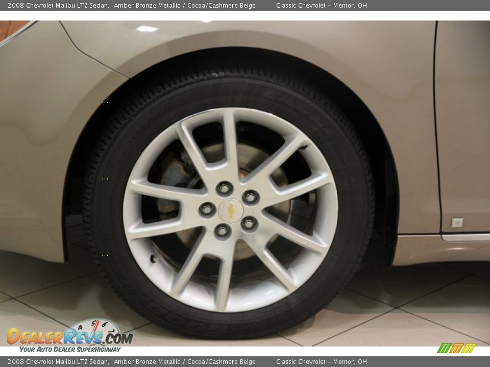 2008 Chevrolet Malibu LTZ Sedan Amber Bronze Metallic / Cocoa/Cashmere Beige Photo #18