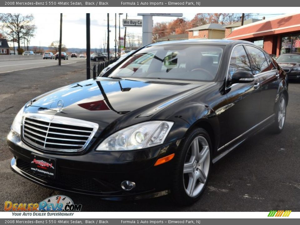 2008 Mercedes-Benz S 550 4Matic Sedan Black / Black Photo #1