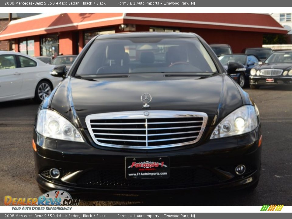2008 Mercedes-Benz S 550 4Matic Sedan Black / Black Photo #2