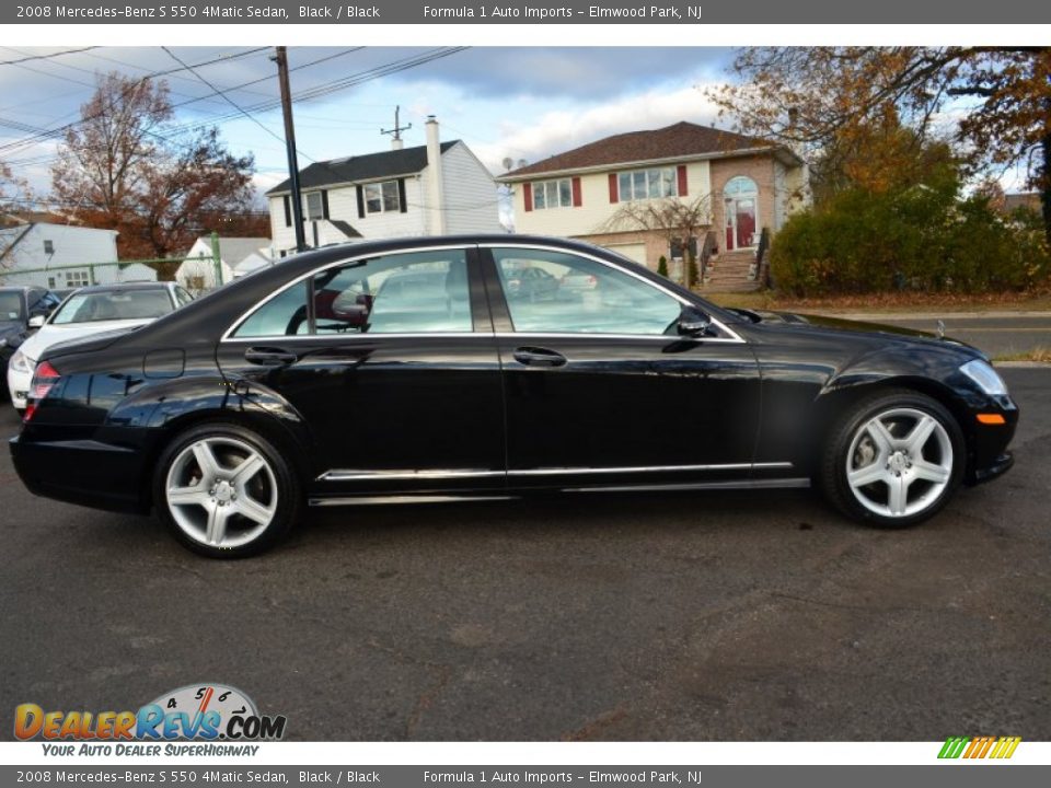 2008 Mercedes-Benz S 550 4Matic Sedan Black / Black Photo #4
