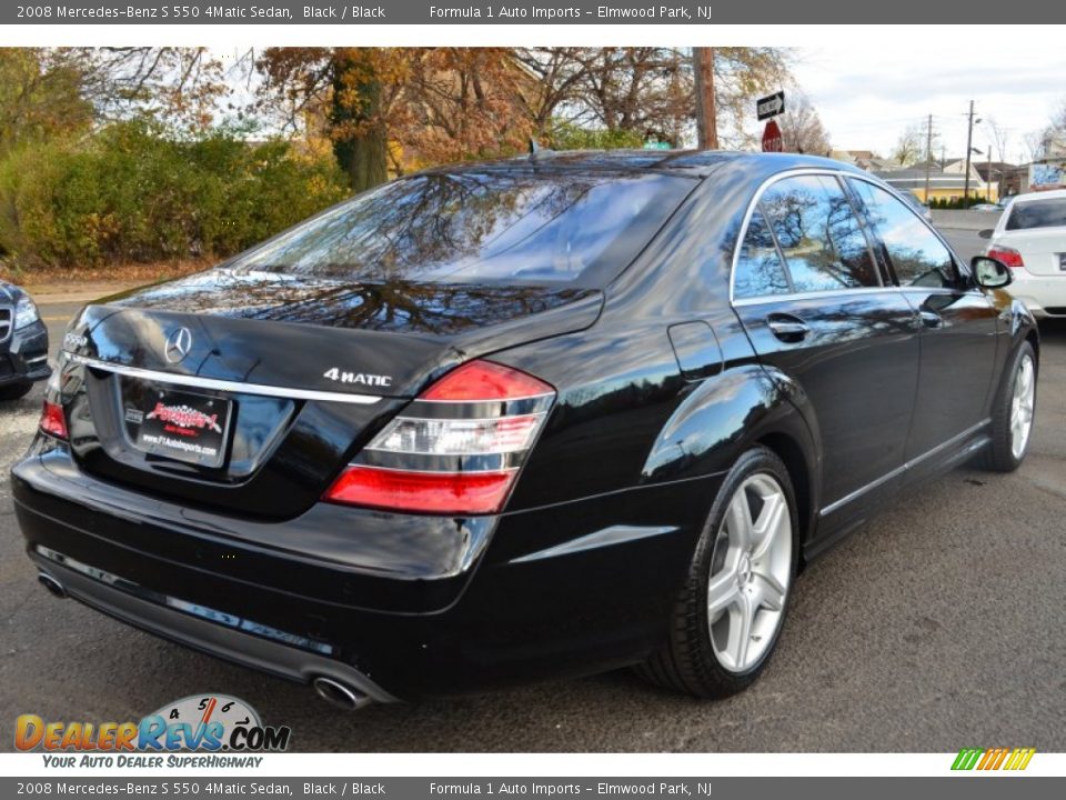 2008 Mercedes-Benz S 550 4Matic Sedan Black / Black Photo #5