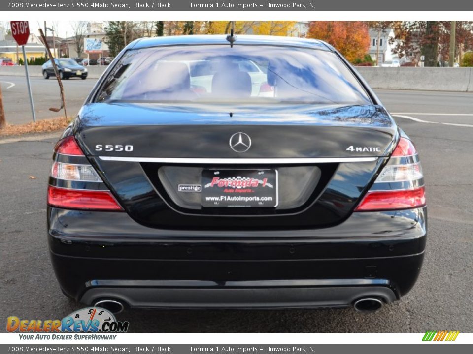2008 Mercedes-Benz S 550 4Matic Sedan Black / Black Photo #6