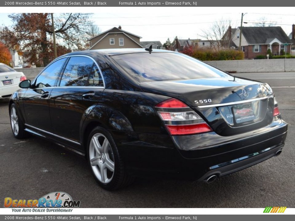 2008 Mercedes-Benz S 550 4Matic Sedan Black / Black Photo #7