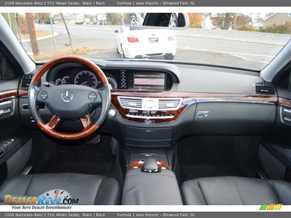 2008 Mercedes-Benz S 550 4Matic Sedan Black / Black Photo #8