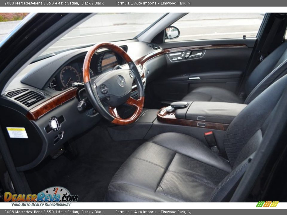 2008 Mercedes-Benz S 550 4Matic Sedan Black / Black Photo #9