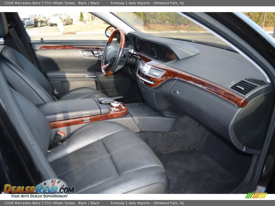 2008 Mercedes-Benz S 550 4Matic Sedan Black / Black Photo #10
