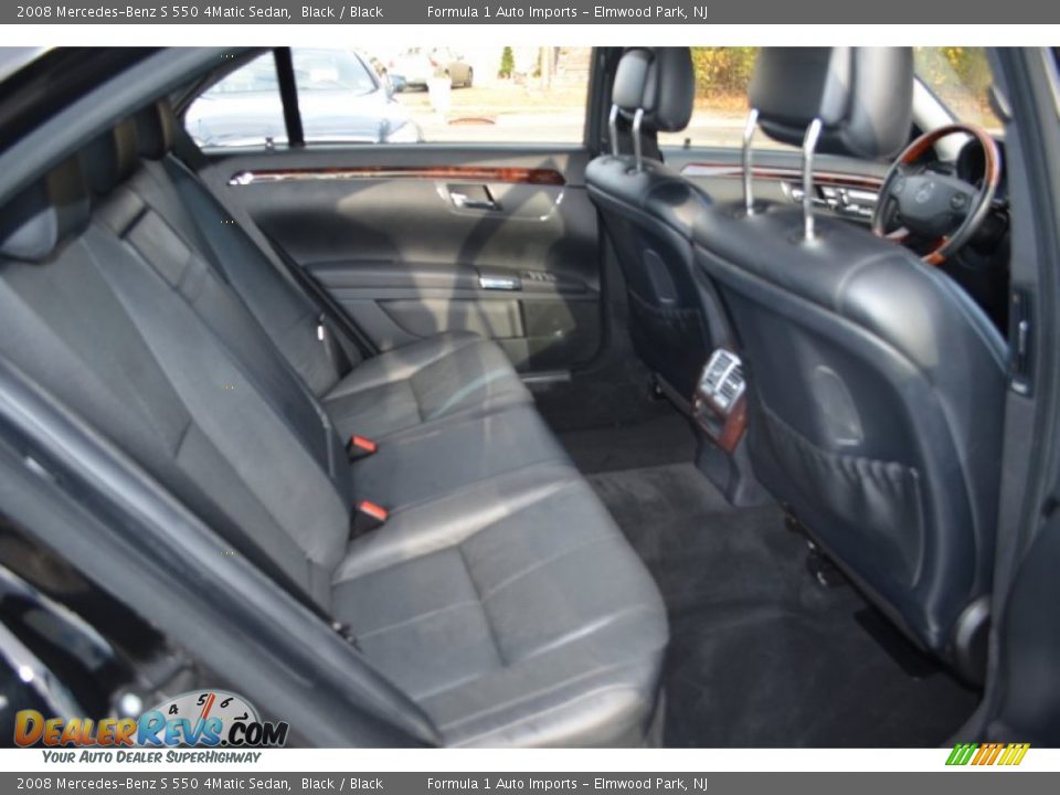 2008 Mercedes-Benz S 550 4Matic Sedan Black / Black Photo #11