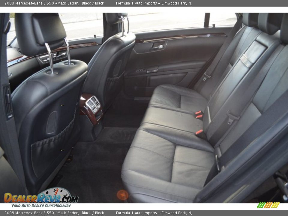 2008 Mercedes-Benz S 550 4Matic Sedan Black / Black Photo #12