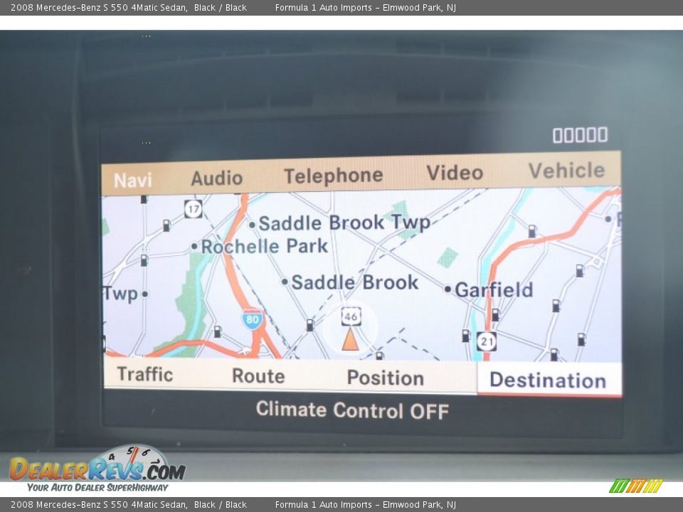 2008 Mercedes-Benz S 550 4Matic Sedan Black / Black Photo #14