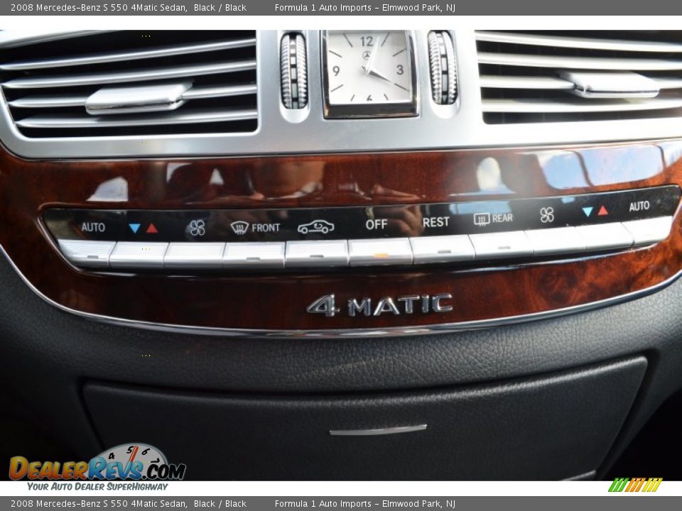 2008 Mercedes-Benz S 550 4Matic Sedan Black / Black Photo #15