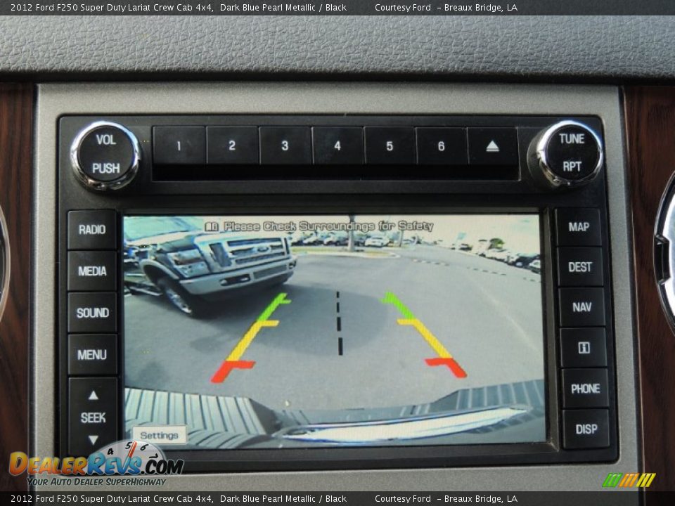 2012 Ford F250 Super Duty Lariat Crew Cab 4x4 Dark Blue Pearl Metallic / Black Photo #20