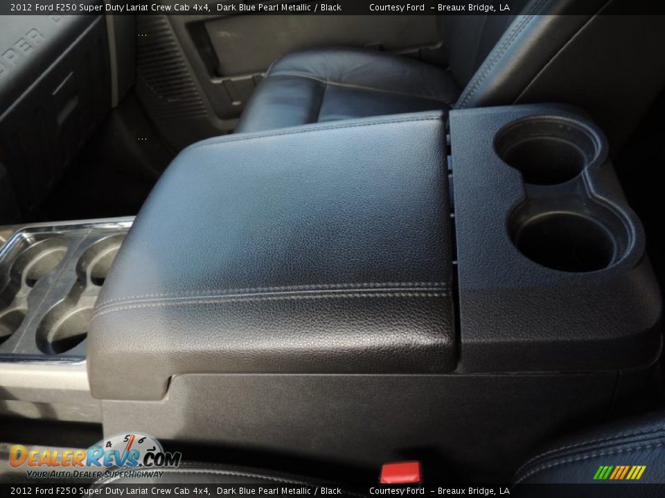 2012 Ford F250 Super Duty Lariat Crew Cab 4x4 Dark Blue Pearl Metallic / Black Photo #23