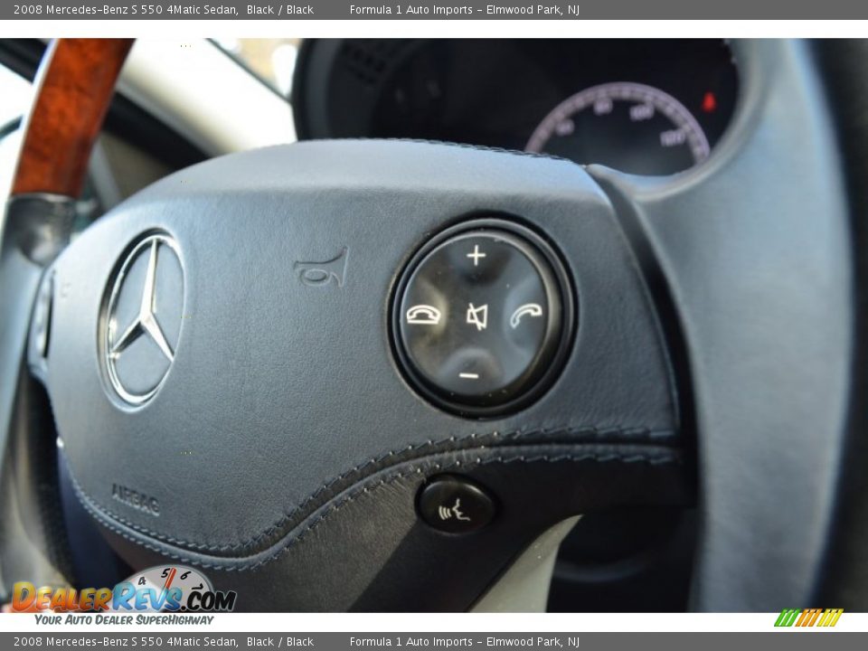 2008 Mercedes-Benz S 550 4Matic Sedan Black / Black Photo #20