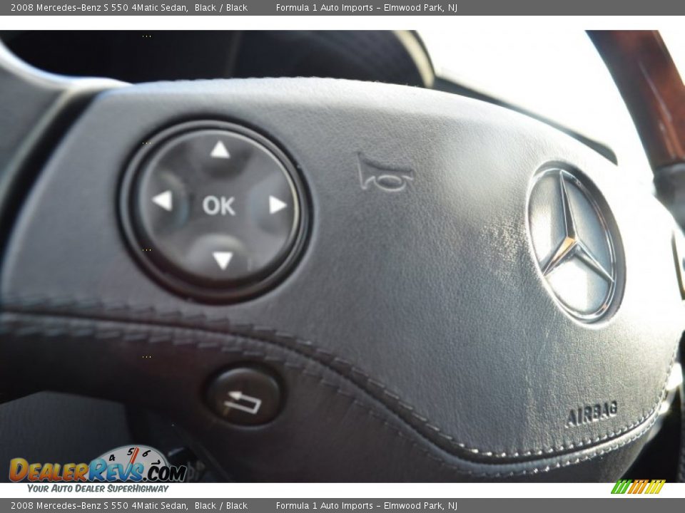 2008 Mercedes-Benz S 550 4Matic Sedan Black / Black Photo #21