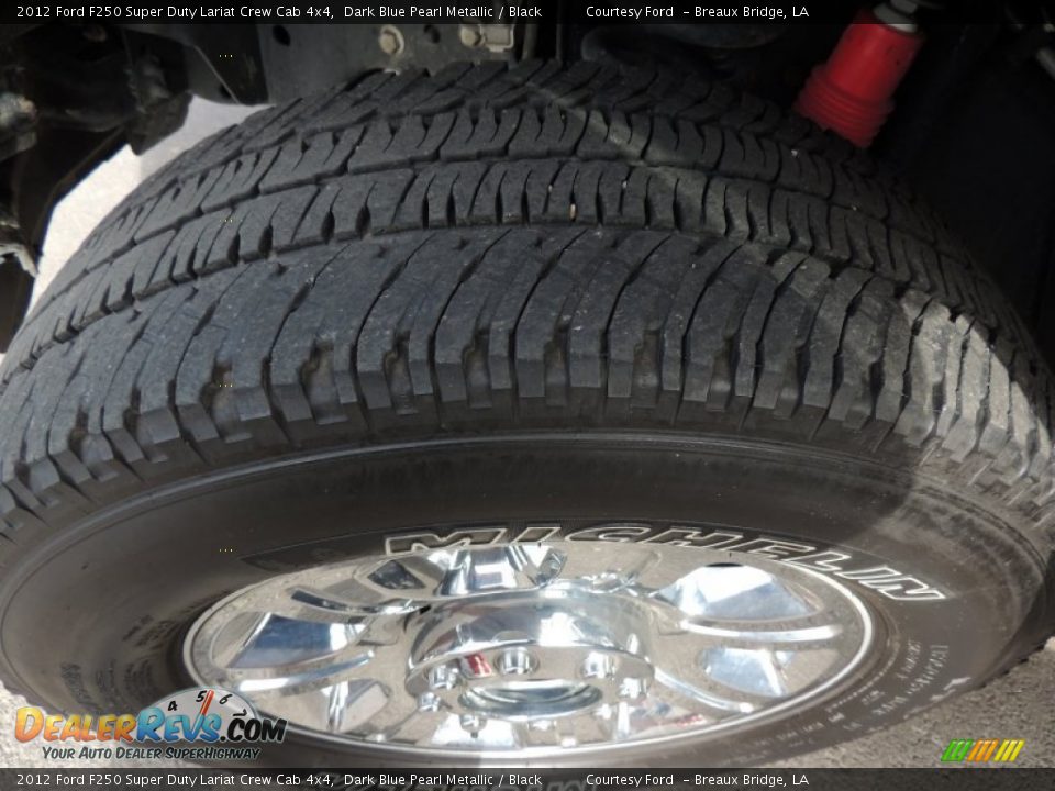 2012 Ford F250 Super Duty Lariat Crew Cab 4x4 Dark Blue Pearl Metallic / Black Photo #26