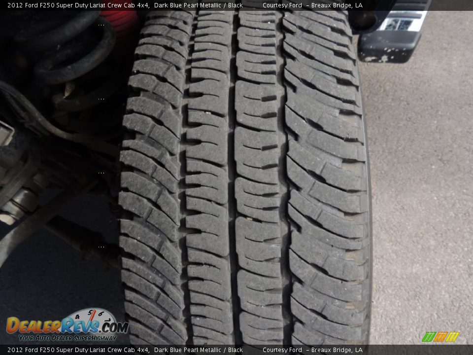 2012 Ford F250 Super Duty Lariat Crew Cab 4x4 Dark Blue Pearl Metallic / Black Photo #27