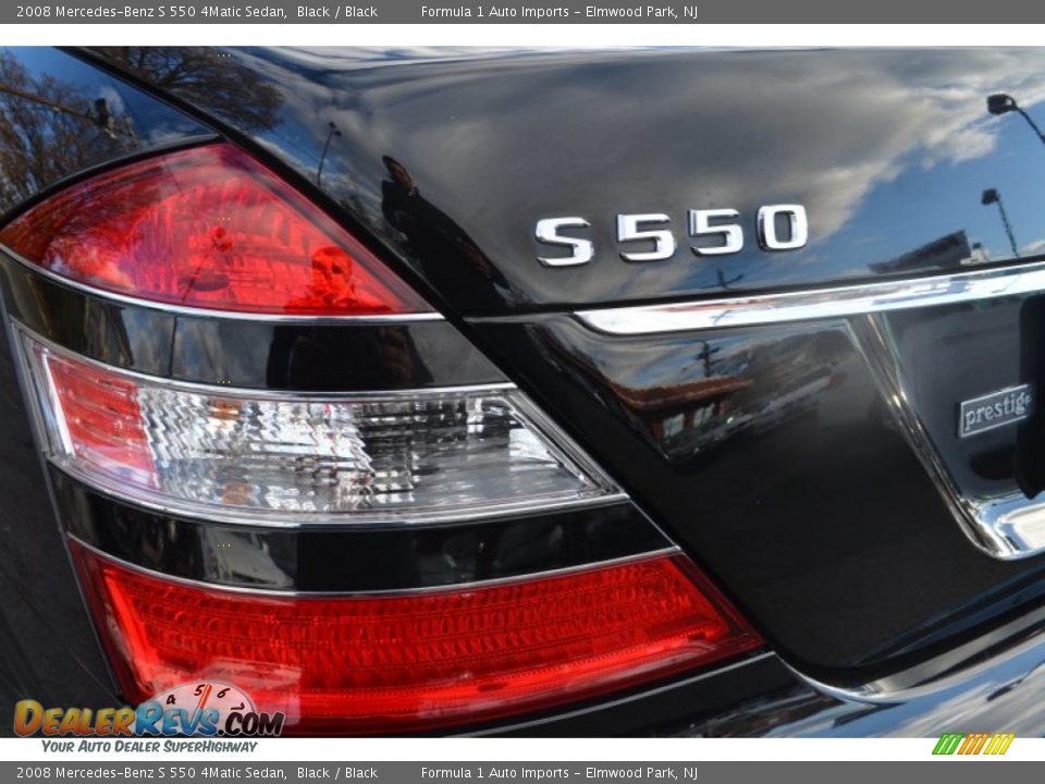 2008 Mercedes-Benz S 550 4Matic Sedan Black / Black Photo #28