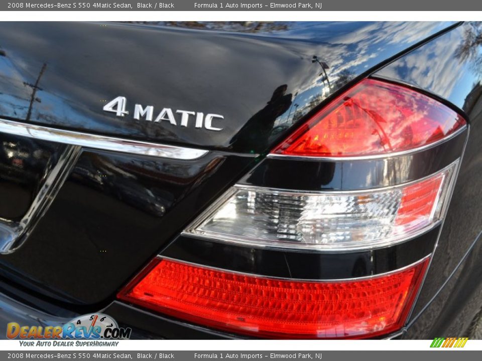 2008 Mercedes-Benz S 550 4Matic Sedan Black / Black Photo #29